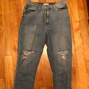 Madewell Momjean 31 Tall distressed